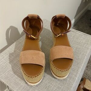 See By Chloe Brown Espadrille Sandals